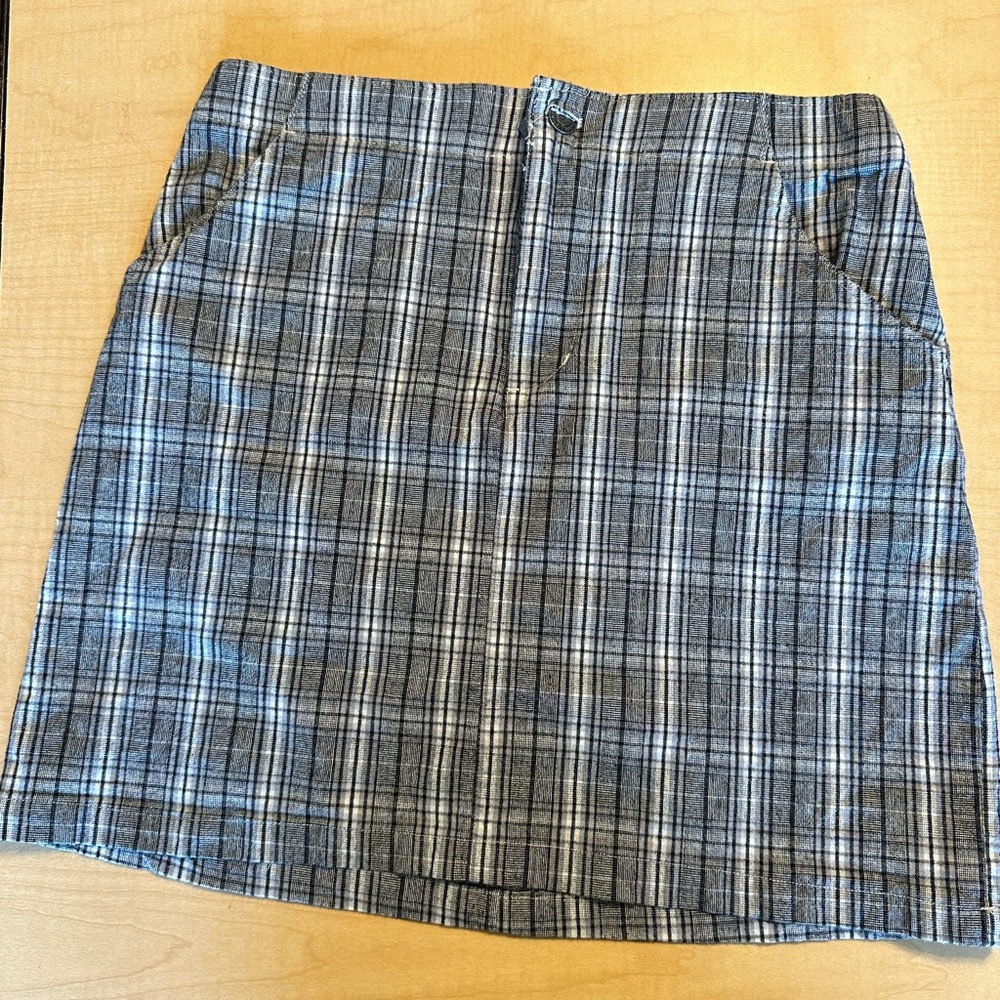Hollister plaid mini skirt size small